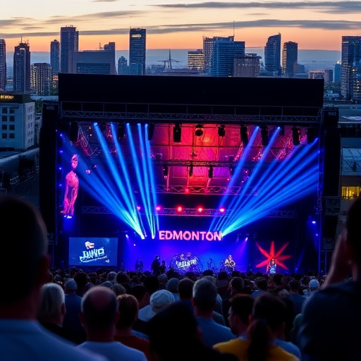 Canada's Festival City, Edmonton. Presenting a music celebration with people